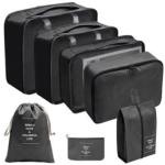 Kit 7 Necessaires Organizadoras para Mala de Viagem
