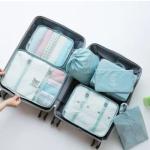 Kit 7 Necessaires Organizadoras para Mala de Viagem