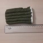 Luvas sem dedo SK em crochê - Verde