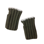 Luvas sem dedo SK em crochê - Verde