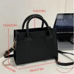 Bolsa Quadrada Casual Empresarial com Alça